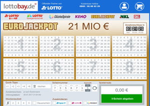 Tippschein von lottobay