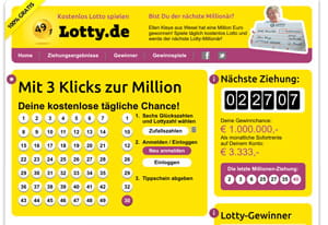 Homepage von Lotty